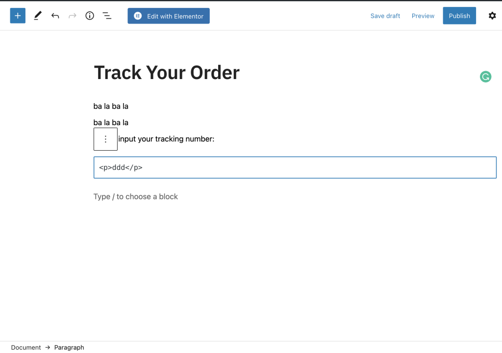 WordPress如何添加Tracking Your Order