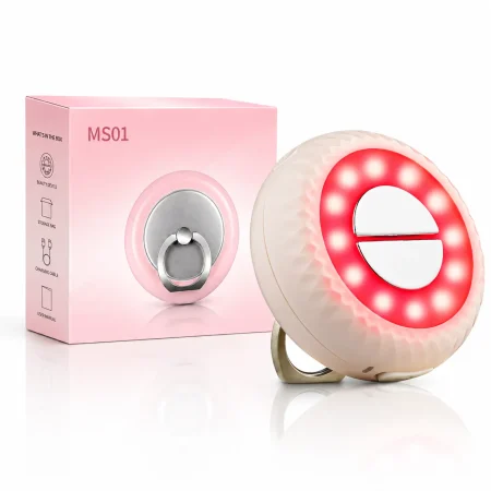 LED光ケア・EMS微電流・振動ケアの3つの機能を、手のひらサイズに凝縮した、受賞歴のあるハンディタイプの美顔器